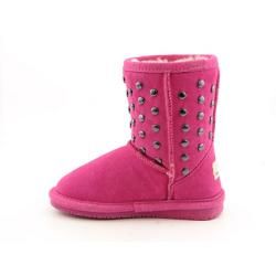 Bearpaw Gisele Youth Girls Pink Rose Snow Boots