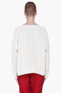 Marc By Marc Jacobs Ivory Knit Geraldine Sweater for women