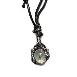 Black Slider Fantasy Necklace with Claw and Crystal Ball