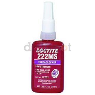 Henkel/Loctite Usa 22231 50 mL Bottle LOCTITE[REG] 222MS Low Strength