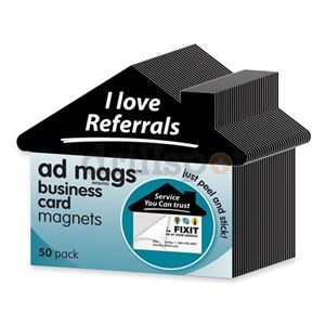 Magna Card AM51 I Love Referrals Bus. Card Ad Magnets