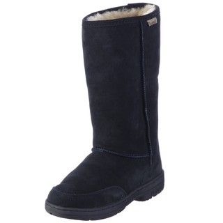 Bearpaw Womens Meadow Navy Suede Boots