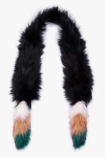 Matthew Williamson Dipped Racoon Fur Stole Scarf for women