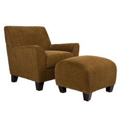 angelo:HOME Baxter Arm Chair and Ottoman Cardigan Autumn Brown