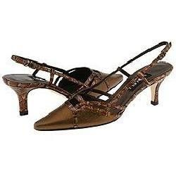 Vaneli Lucena Bronze Cipria w/ Bronze Croco Print Pumps/Heels