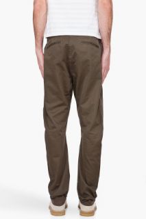 Wings + Horns Olive Westpoint Anti fit Chino Pant for men