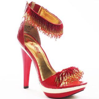 Womens Dress Shoes Platform Stilettos Red Size 8.5 Dereon Shoes