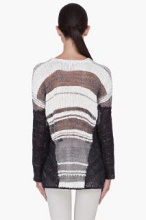 Helmut Lang Cream Mixed Blend Sweater for women