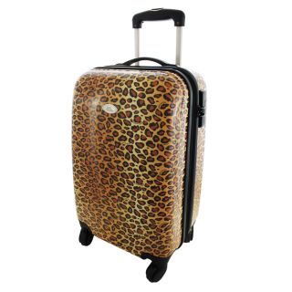 Jackie Designs Pin Up Cheetah 22 inch Hardside Carry on Spinner