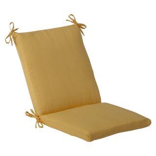 Pillow Perfect Outdoor Yellow Solid Square Chair Cushion