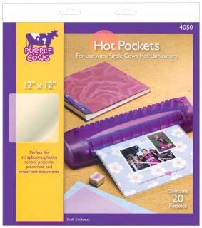 Hot Pockets Laminating Pouches 20/Pkg 12X12 For PC3020 & PC3027