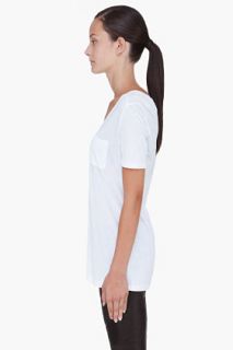 T By Alexander Wang White Classic T With Pocket for women