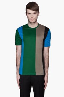 Jonathan Saunders Sky Blue Colorblocked Martin T shirt for men