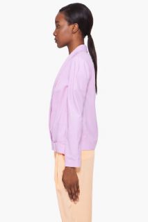3.1 Phillip Lim Purple Removable Sleeve Jacket for women