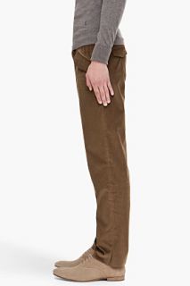 Yves Saint Laurent Bronze Corduroy Pants for men
