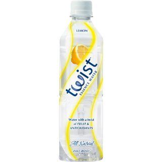 Twist Lightly Flavored Water, Lemon, 19 Ounce Bottles (Pack of 12