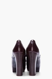 Marni Black & Brown Leather Heeled Derbies for women