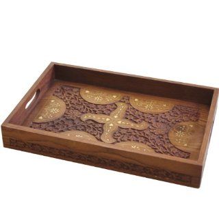 Serving Tray Hand Crafted Decorative Wooden Tray with