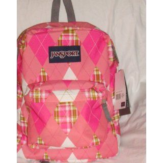 Jansport Superbreak Backpack Rosewater Pink Diamond Plaid