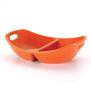 Rachael Ray Serveware Orange 14 inch Divided Dish