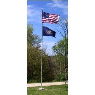 25ft Outdoor Flagpole with 4ft x 6ft Valley Forge flag