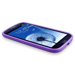Purple Case/ Protector/ Travel/ Car Charger for Samsung Galaxy S III