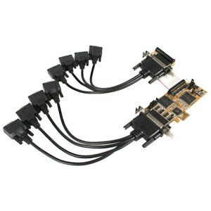 DB 9 RS 232 Serial Via Cable   Plug in Card