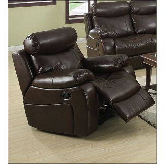 Hilton Brown Bonded Leather Reclining Chair