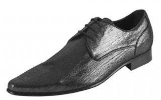 Dolce & Gabanna Mens Metallic Fabric Oxford Shoes