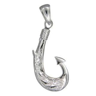 Hawaiian Heirloom Jewelry Sterling Silver Fish Hook