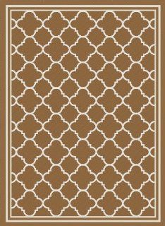 Safavieh Courtyard Collection CY6918 242 Brown and Ivory