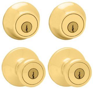Kwikset 242T 3 CP Tylo Entry Knob and Single Cylinder Deadbolt Combo