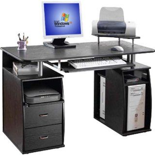 Deluxe Executive Style Computer Desk   Espresso Office