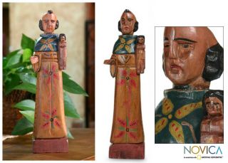 Pine Wood Saint Anthony Sculpture (Guatemala) Today $38.49 5.0 (1