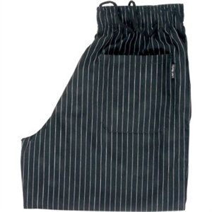 Chef Works PINB 000 Yarn Dyed Designer Baggy Pants, Black and White
