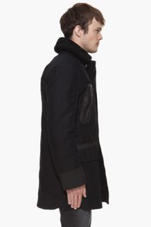 Marc By Marc Jacobs Leather Trim Gregory Coat for men
