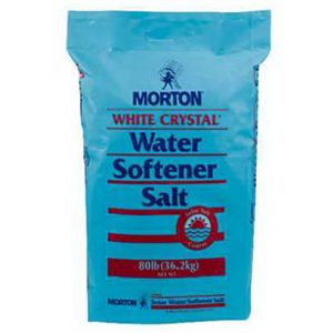 Morton Salt Company 3981 80 LB White Crystal Extra Coarse Solar Salt