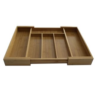 Bamboo Expandable Cutlery Drawer Organizer