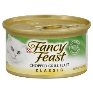 Fancy Feast Cat Food, Gourmet, Classic, Chopped Grill Feast, 3 Oz