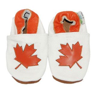 Maple Leaf Soft Sole Leather Baby Shoes