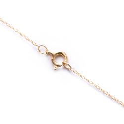 10k Yellow Gold Pink Cubic Zirconia Heart Necklace