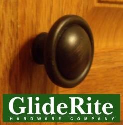 GlideRite Oil Rubbed Bronze Round Ring Cabinet Knobs (Case of 25