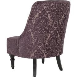 Gramercy Indigo Floral Motif Armless Club Chair