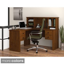 Bestar Somerville L Shaped Desk with Hutch Today: $569.99