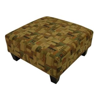 Geometric Upholstered Cocktail Ottoman