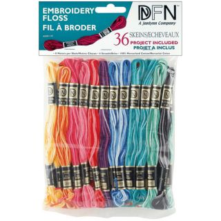 Janlynn 100 percent Cotton Six strand Embroidery Floss (36 Skeins