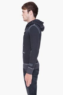 Diesel Charcoal Sibyll Hooded Pullover for men