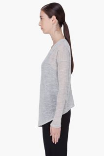 Helmut Grey Alpaca Blend Sweater for women