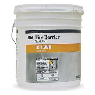 3M IC 15WB+ Fire Barrier Sealant, 4 1/2 gal., Yellow
