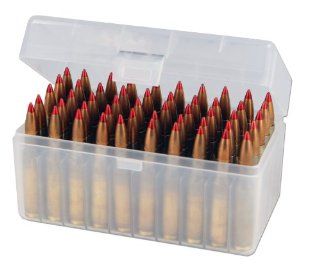 Ammo Box (2) Pack   Clear Plastic Fits .243 / .308: Sports & Outdoors